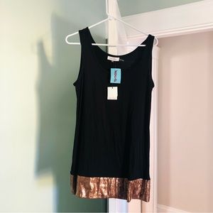 Calvin Klein women’s sequined tunic top NWT size M